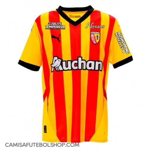 Camisa de time de futebol RC Lens Replicas 1º Equipamento 2024-25 Manga Curta